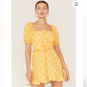 SHOW ME YOUR MUMU Sophie DRESS in‎ Golden Fields Size XS EUC